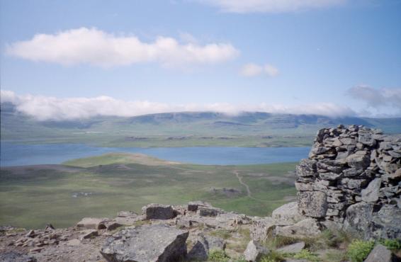 View of the surrounding landscape from Borgarvirki