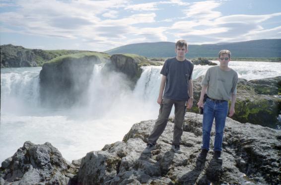 Gordon and Dave at Goafoss