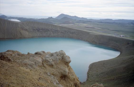 The larger crater, Vti