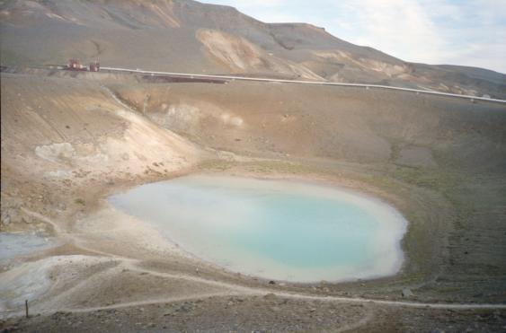 The smaller crater near Vti