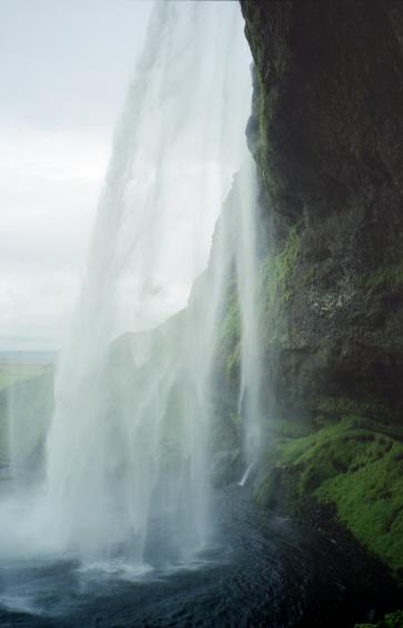 Behind Seljalandsfoss