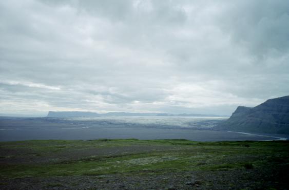 View of a glacier from Skaftafell